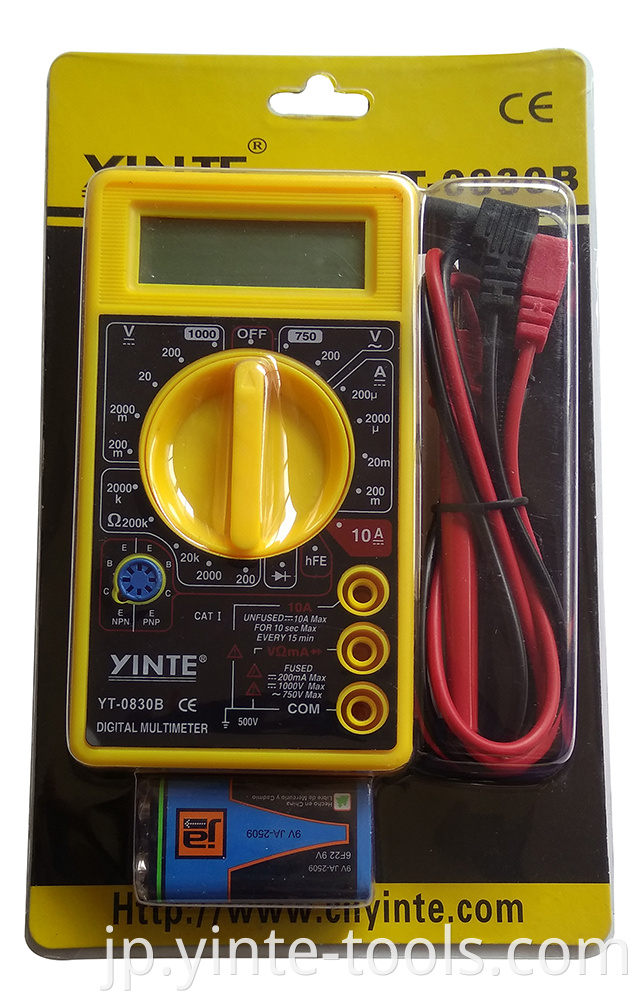 DIGITAL MULTIMETER WITH TEMPERATURE